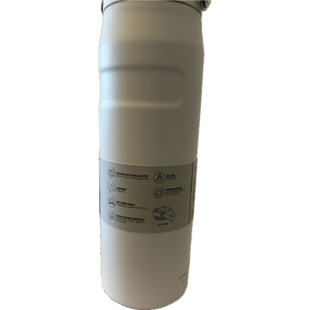 Stanley Aerolight IceFlow Bottle 24oz White Stainless Steel Flip Straw 2.0‎ Lid - Picture 5 of 7